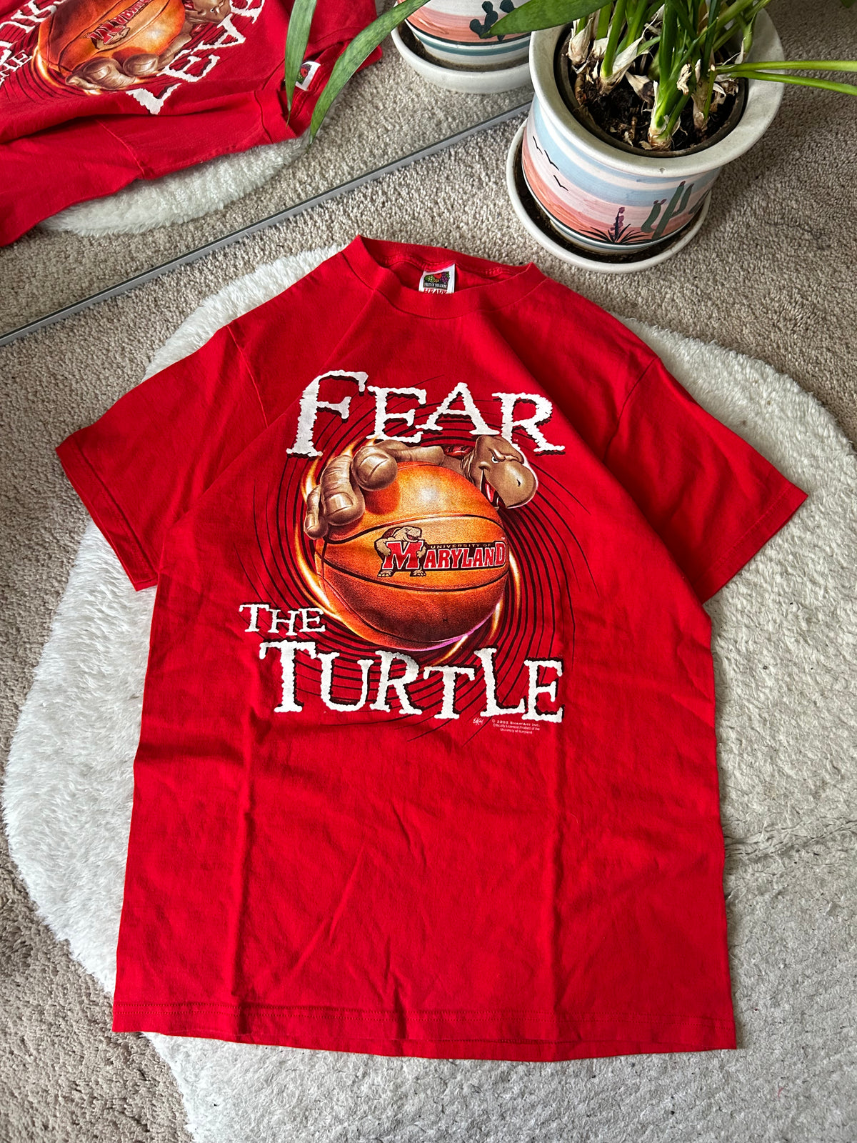 Vintage UMD Basketball Fear the Turtle tee