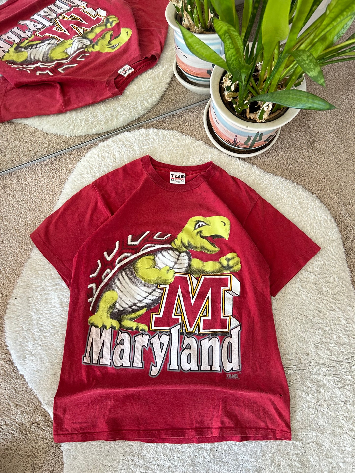 90s UMD Big Terp Red tee