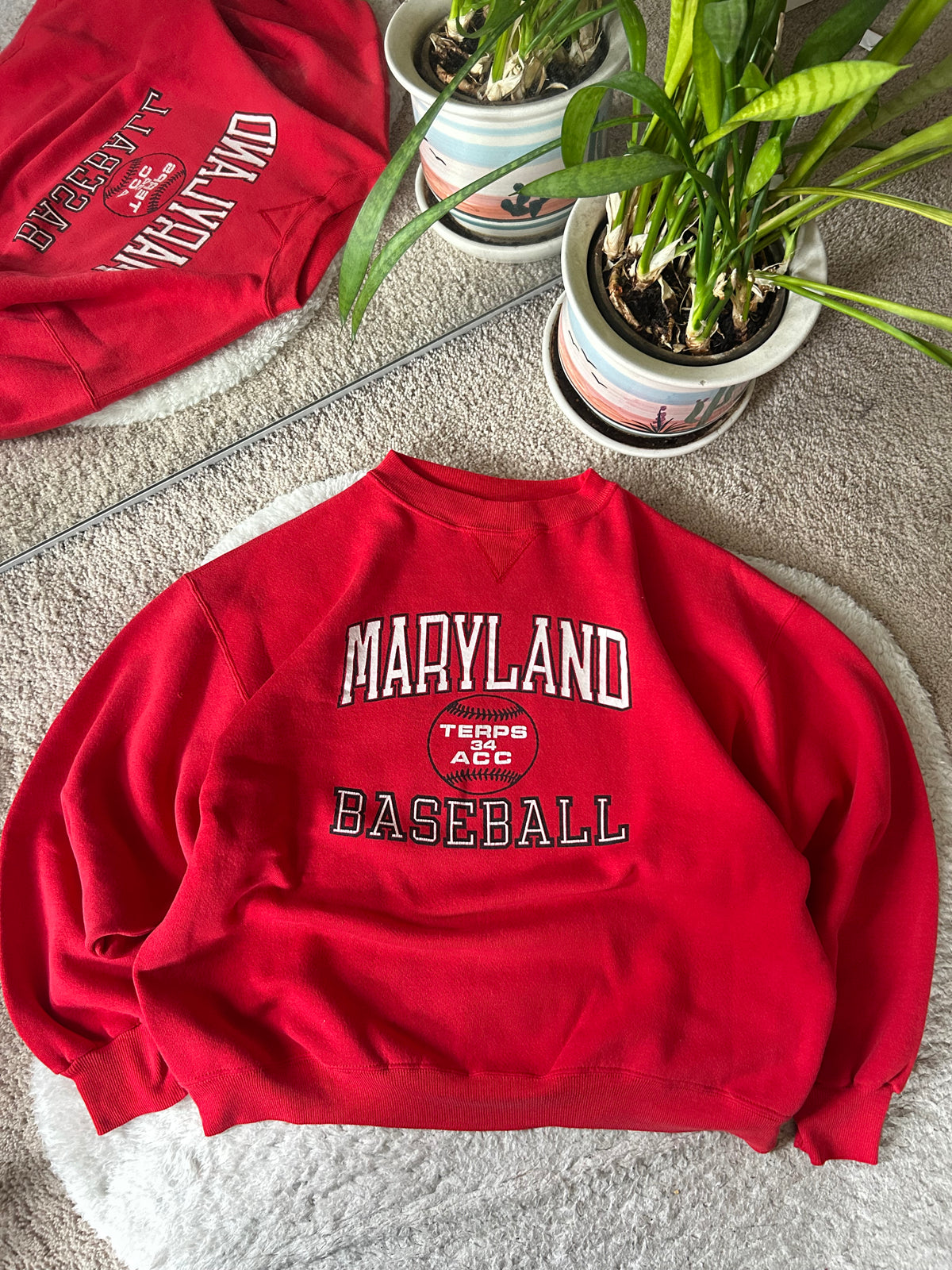 80s UMD ACC Baseball Sweater