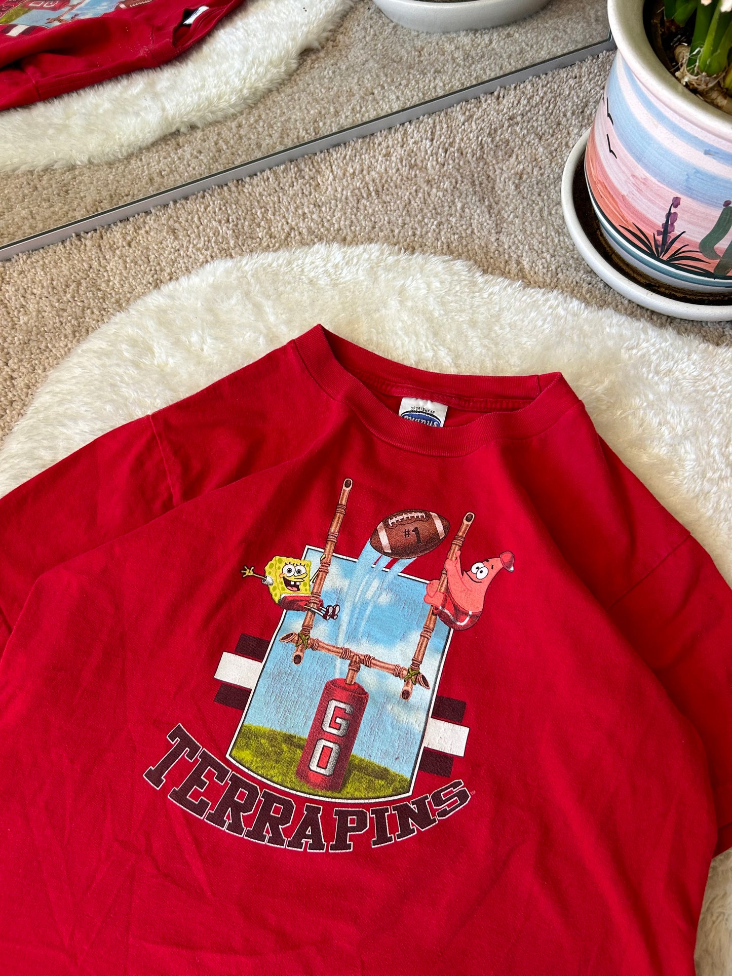 2004 UMD SpongeBob Football Kids tee