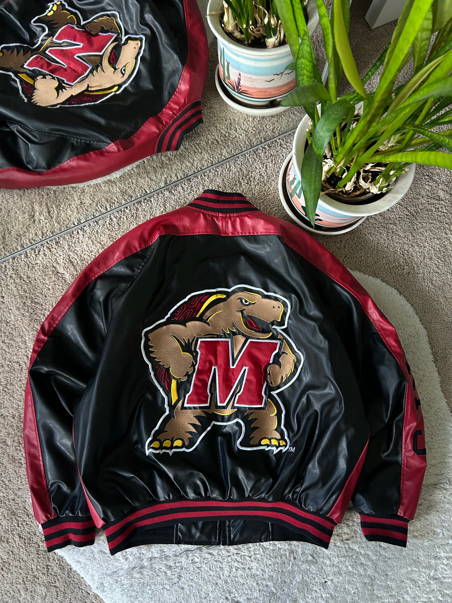 Vintage UMD Terp Leather Jacket