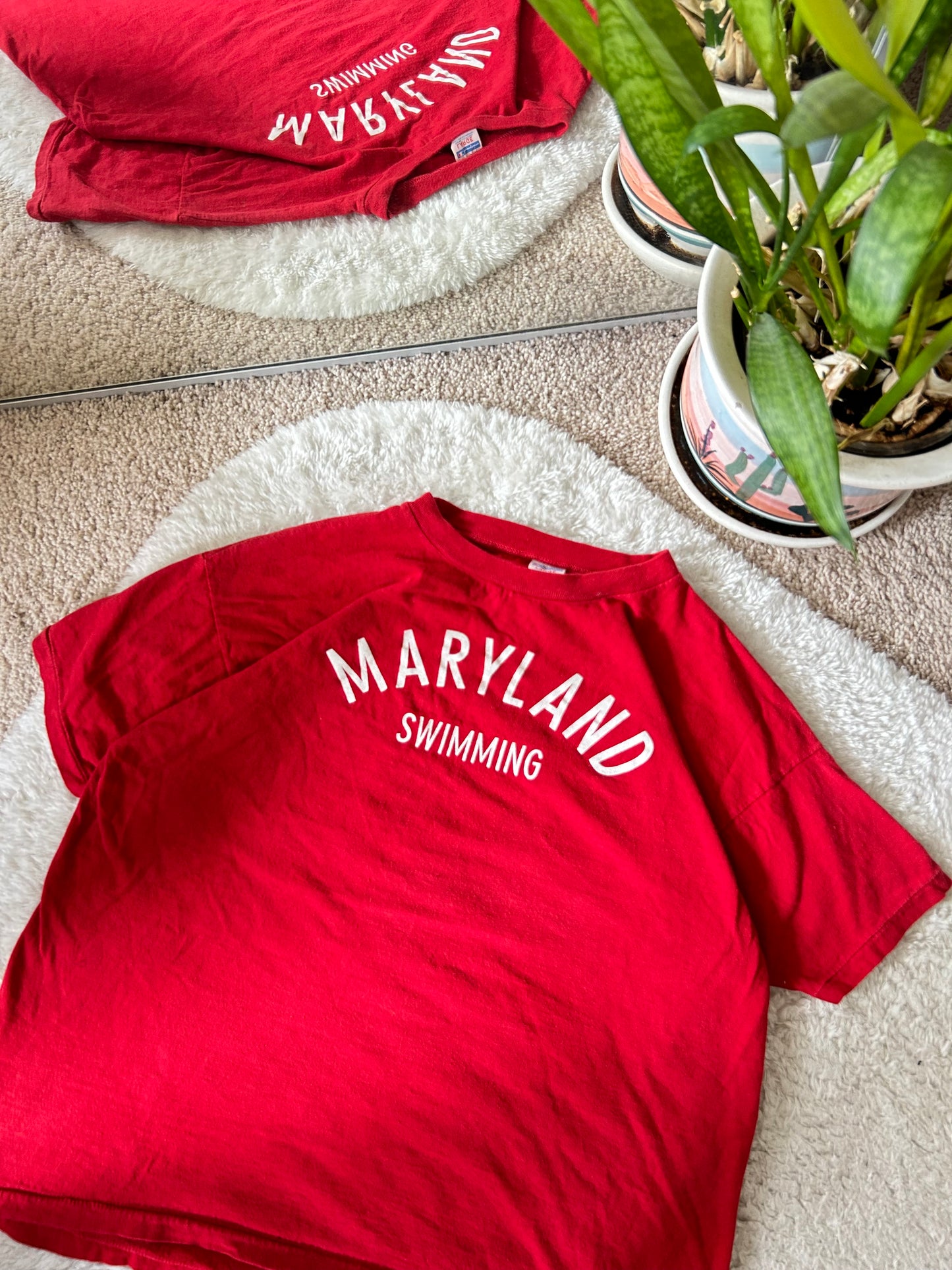 80s UMD Champion Swimming tee