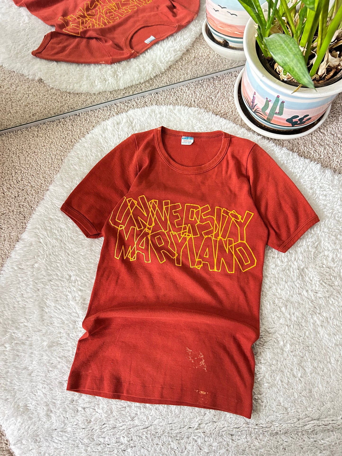 80s UMD Champion Block Letter tee