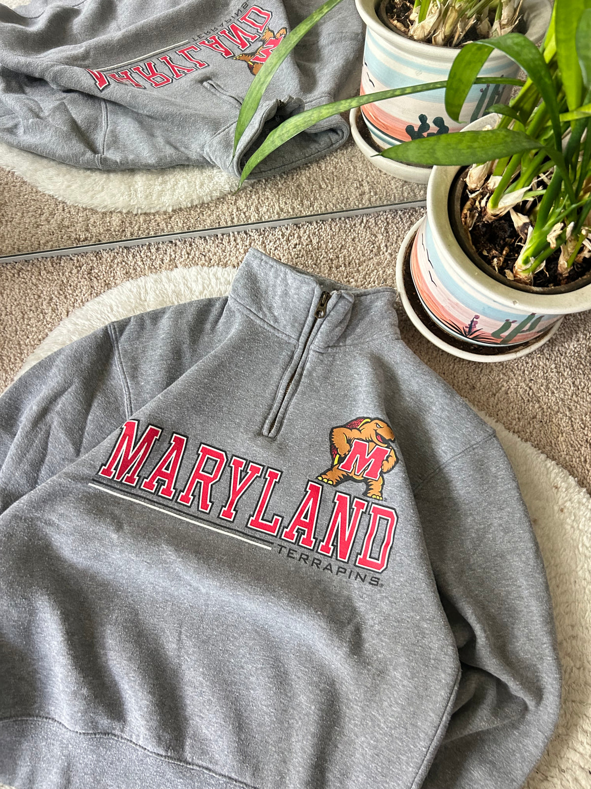Vintage UMD Jansport Quarter Zip Sweater