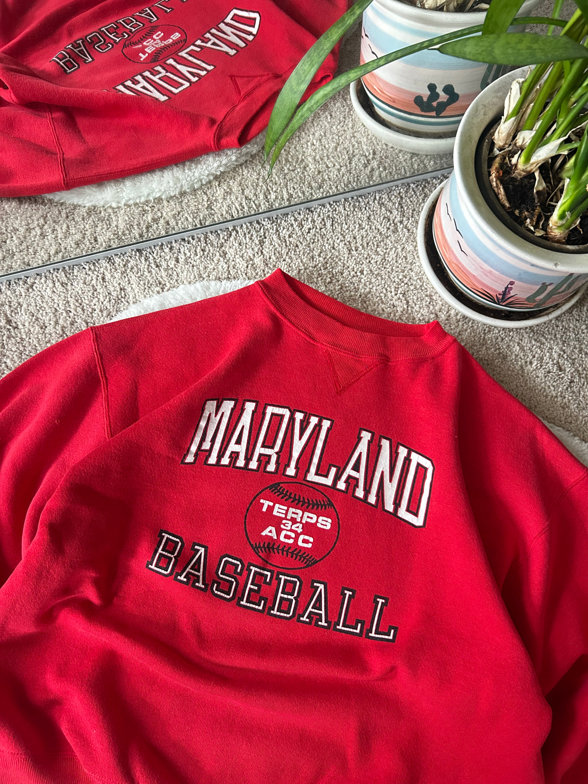 80s UMD ACC Baseball Sweater