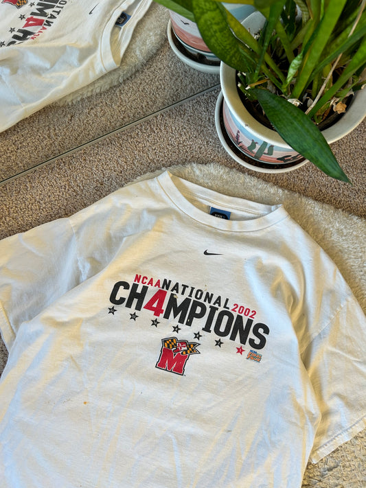 Vintage ✔️ UMD 2002 National Basketball Champions tee