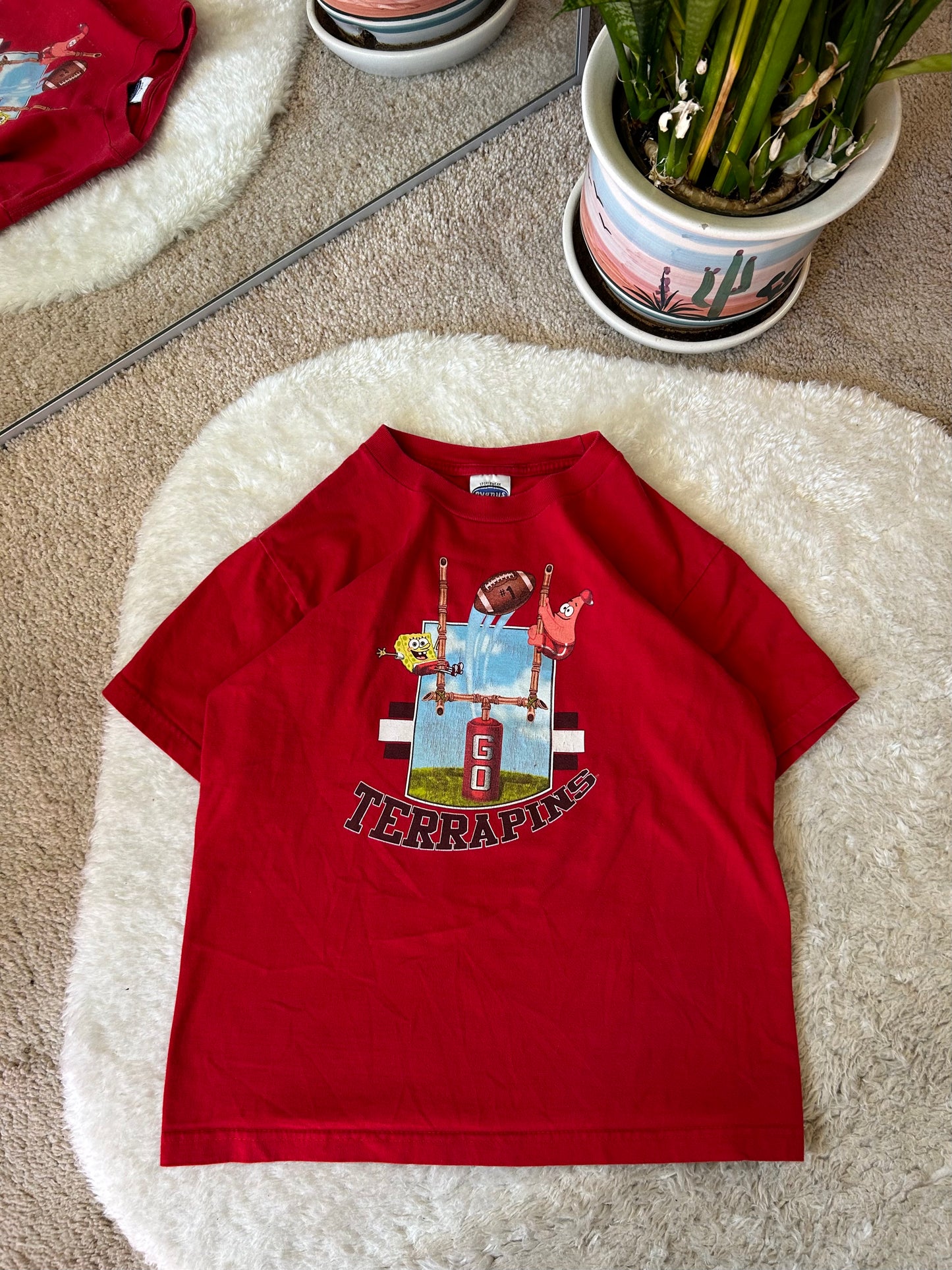 2004 UMD SpongeBob Football Kids tee