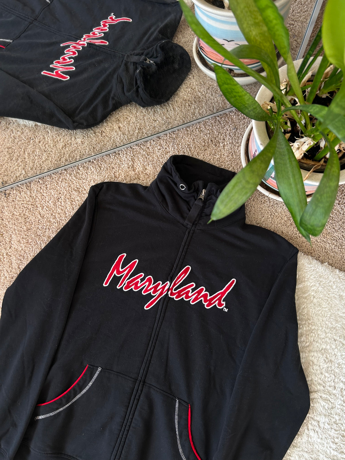 UMD Womens Embroidered Full Zip Jacket
