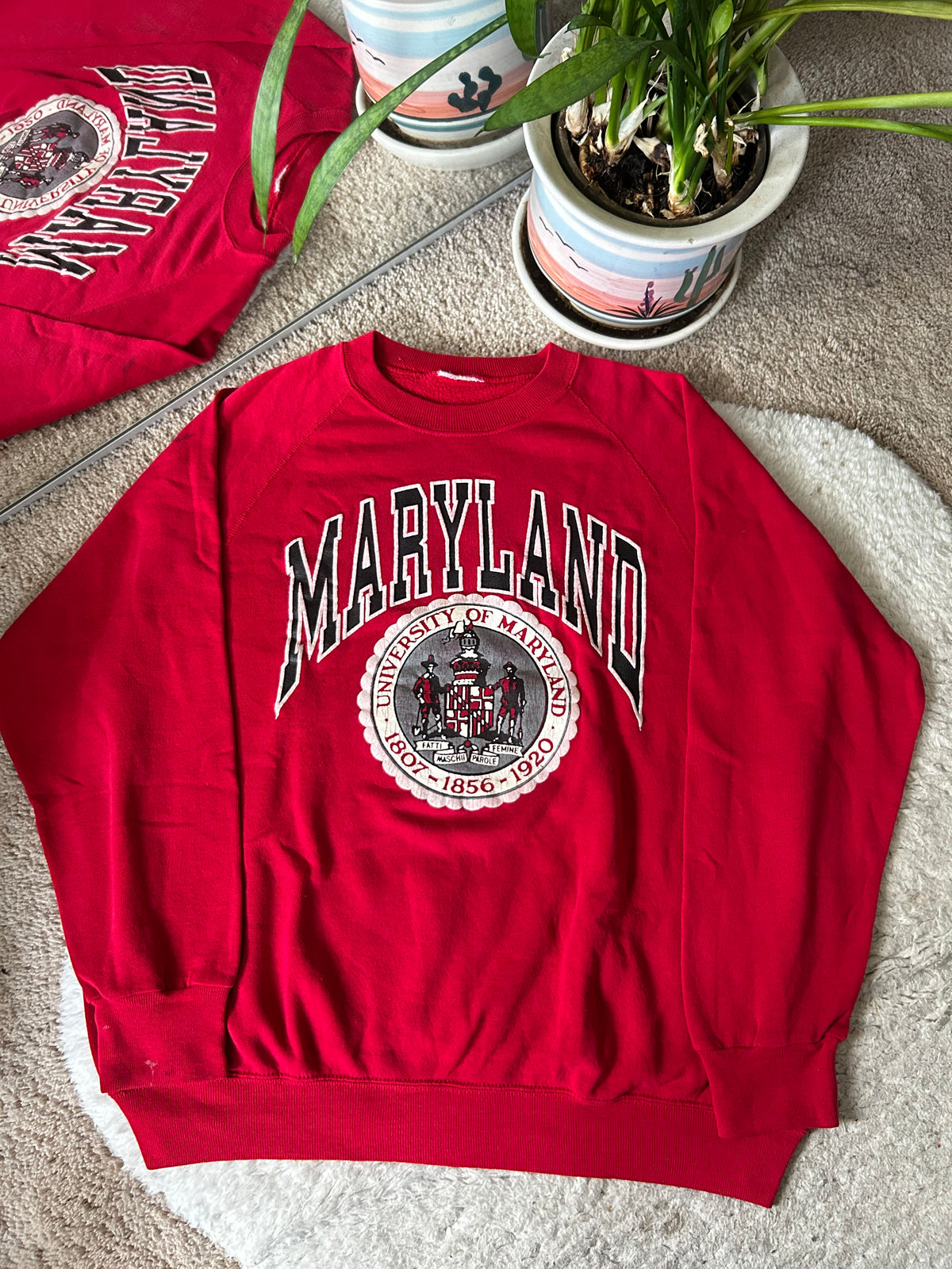 80s UMD Crest Sweater