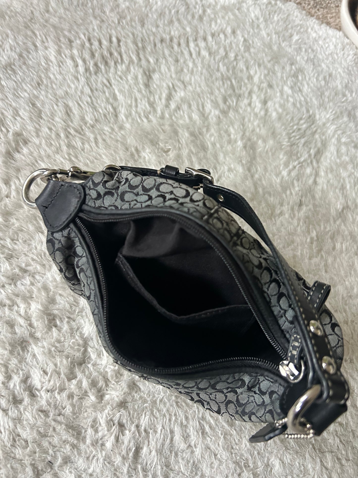 Vintage Coach Jacquard Mini Shoulder Bag