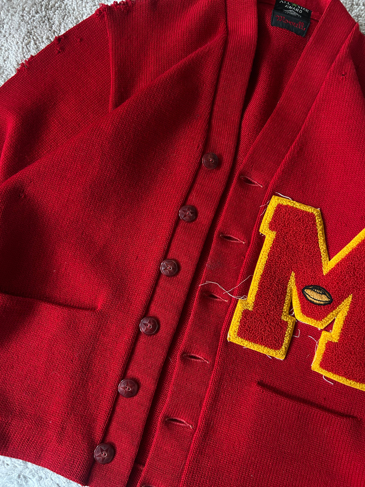 1930s/40s UMD Football Cardigan
