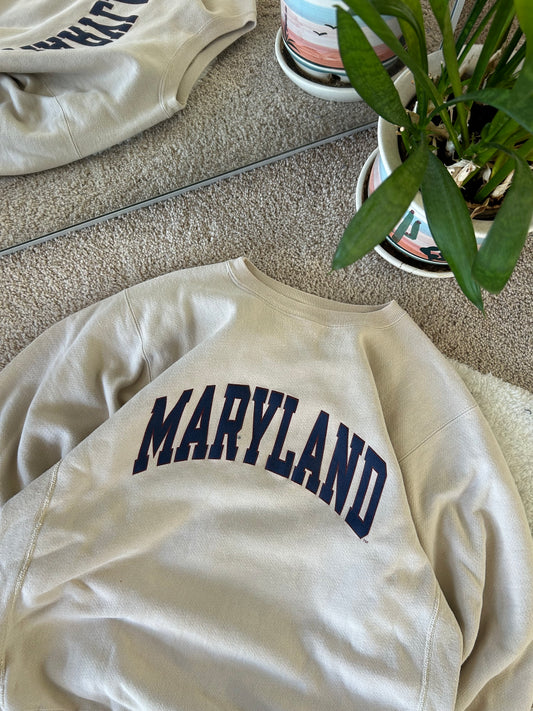 90s Champion UMD Reverse Weave Sweater