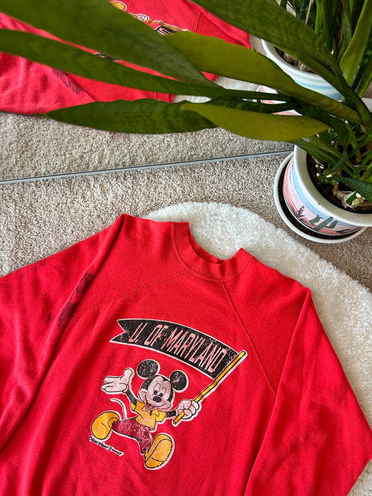 80s UMD Mickey Mouse Sweater