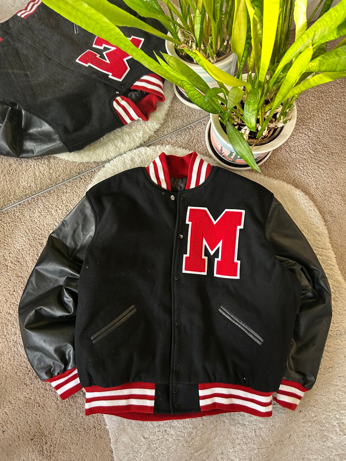 Vintage UMD Leather Varsity Jacket
