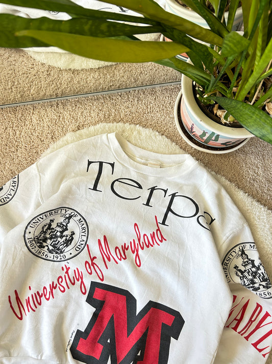 80s UMD Majestic All Over Print Sweater