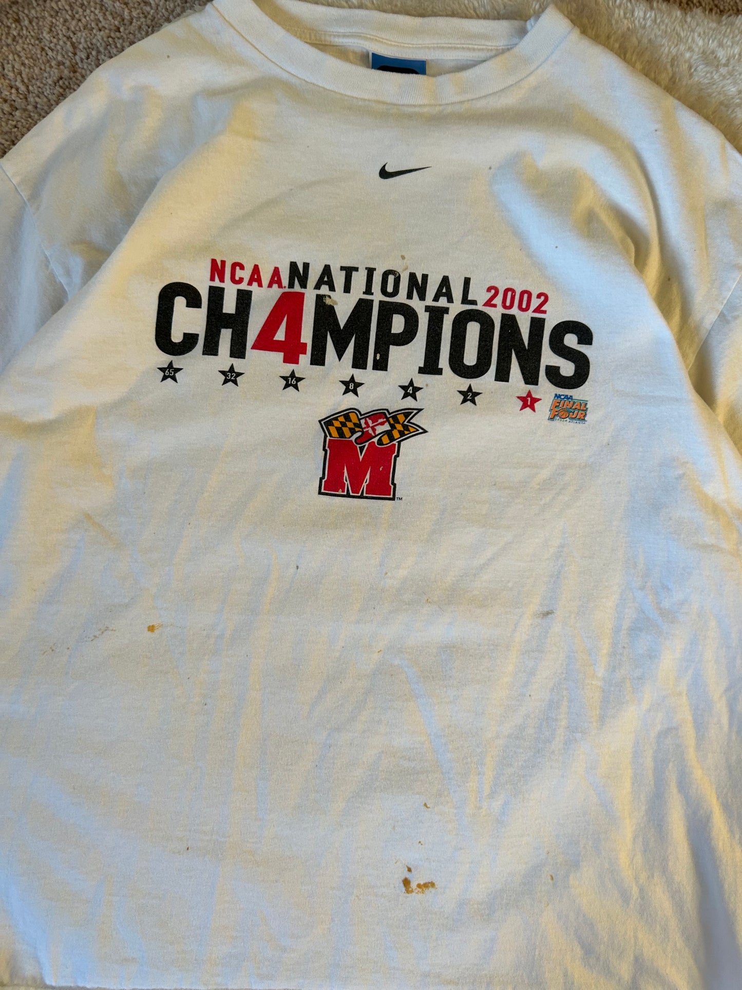 Vintage ✔️ UMD 2002 National Basketball Champions tee