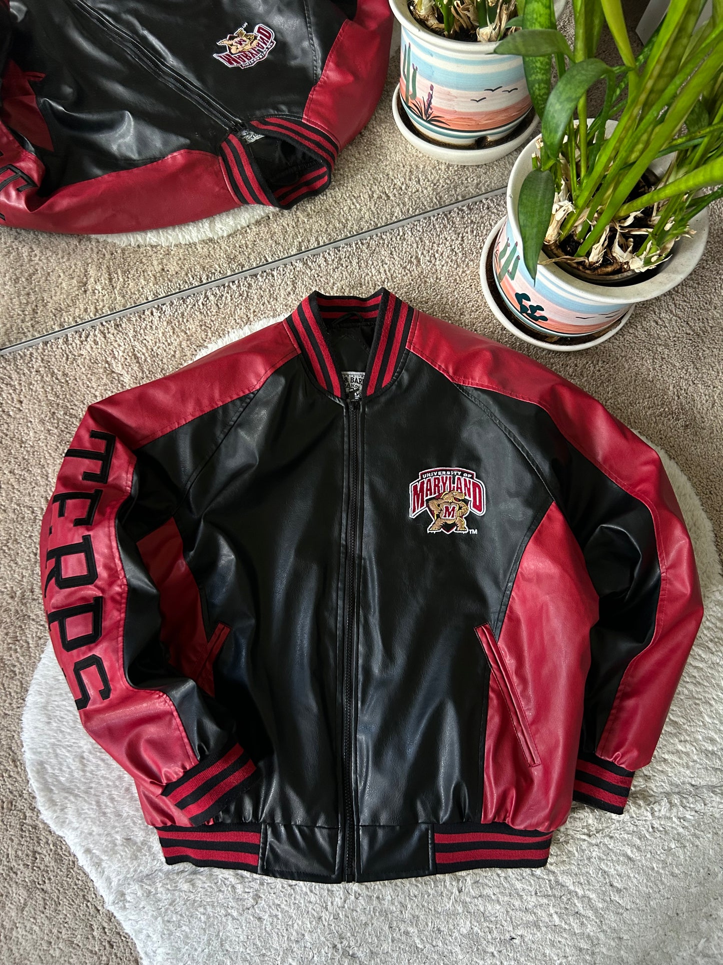 Vintage UMD Terp Leather Jacket