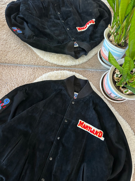 Vintage UMD Rugby Club Suede Jacket