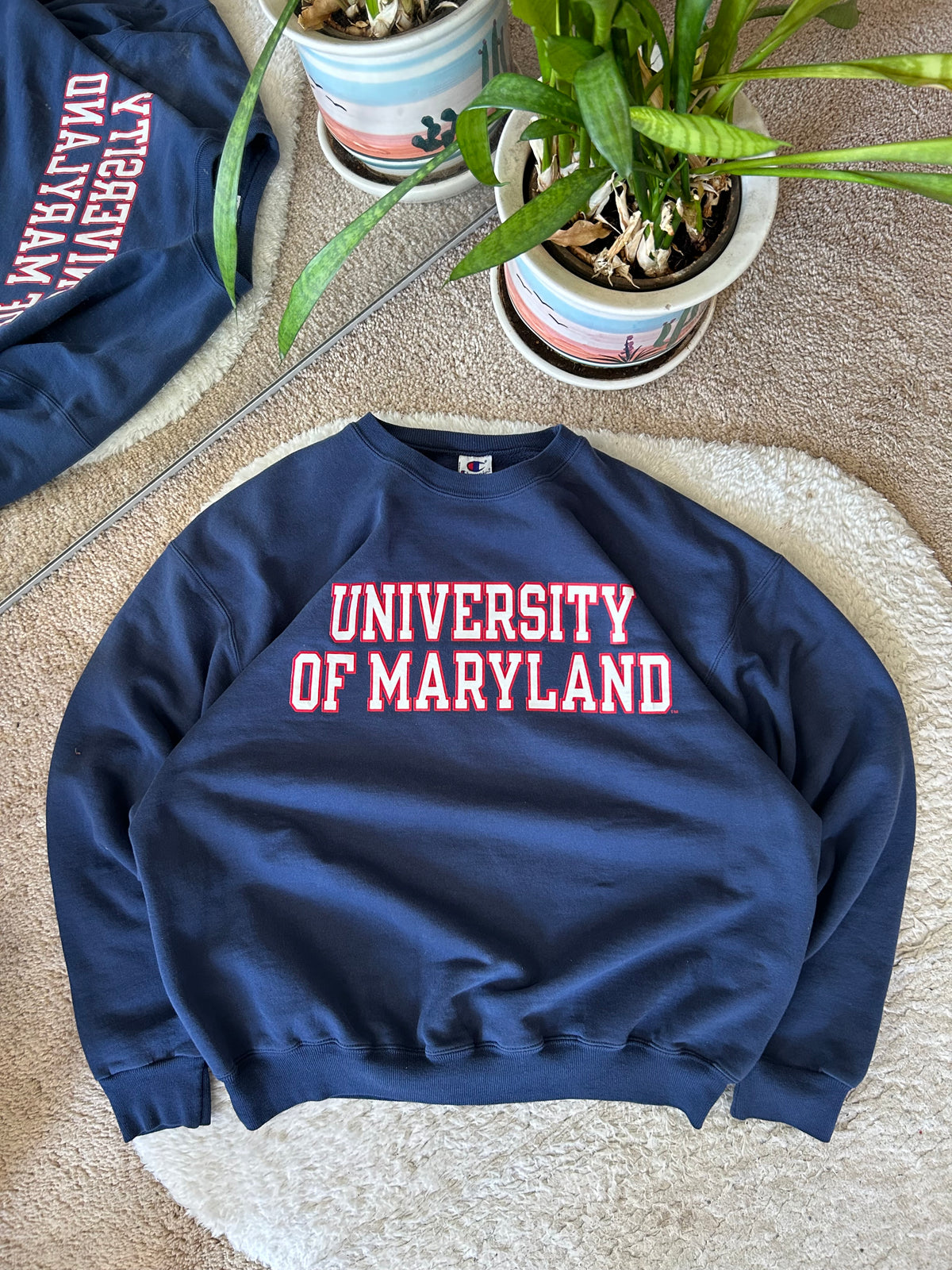 90s UMD Navy Champion Sweater