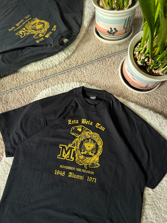 1990 Zeta Beta Tau UMD tee