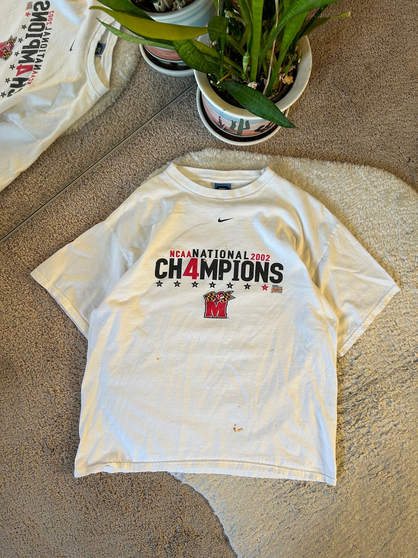 Vintage ✔️ UMD 2002 National Basketball Champions tee