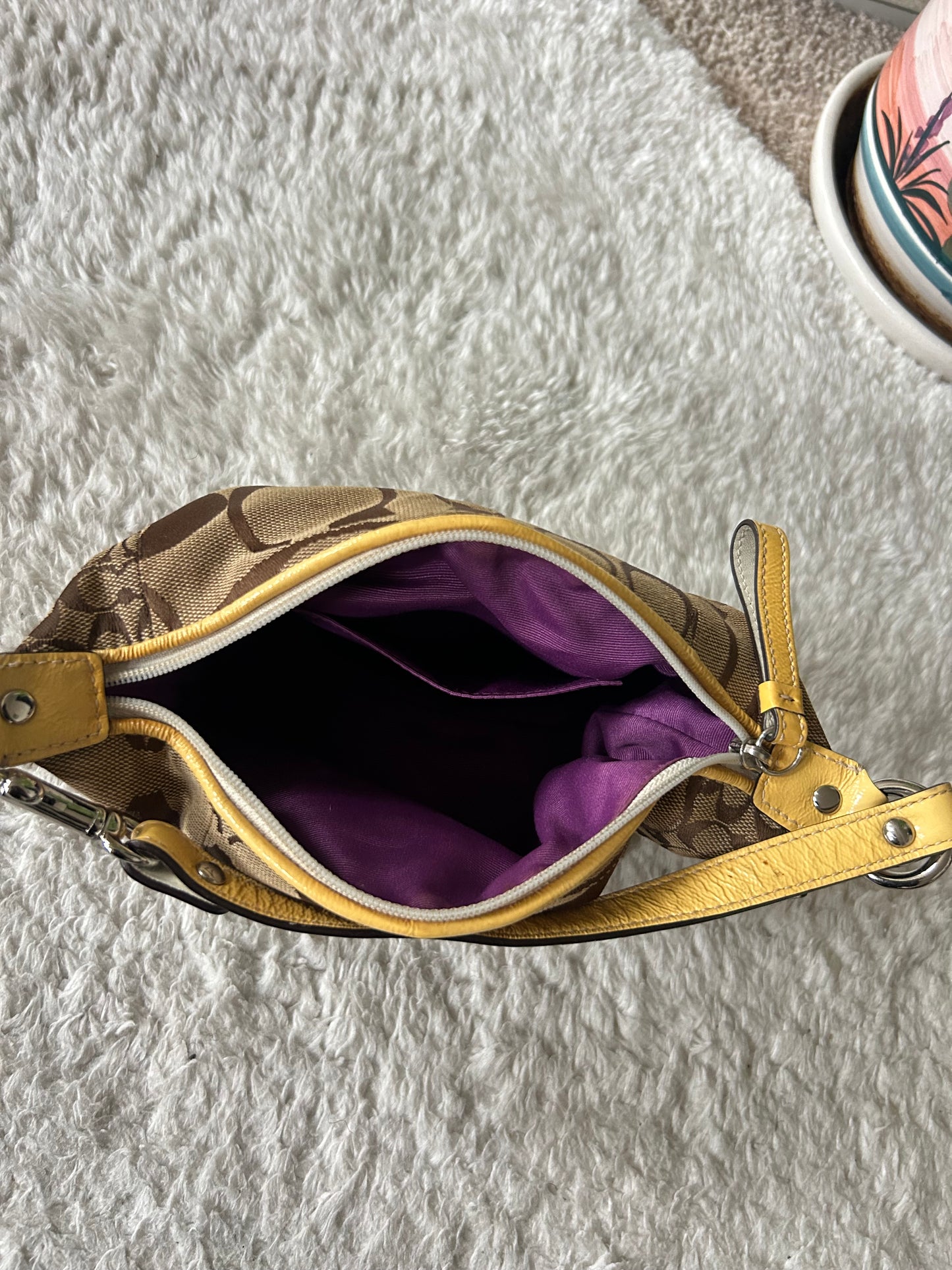 Vintage Coach Patchwork Mini Shoulder Bag