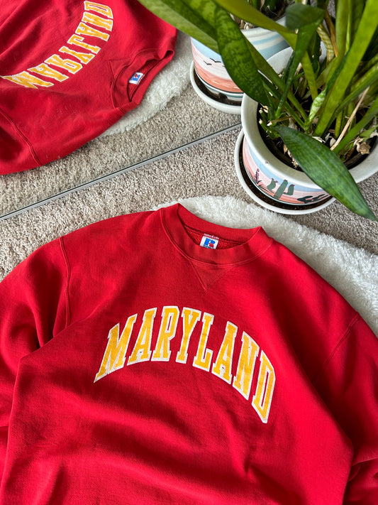 80s UMD Russell Sweater