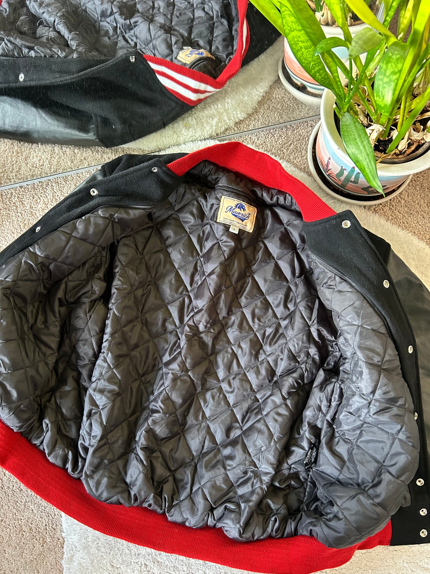 Vintage UMD Leather Varsity Jacket