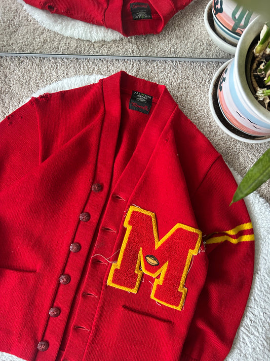 1930s/40s UMD Football Cardigan