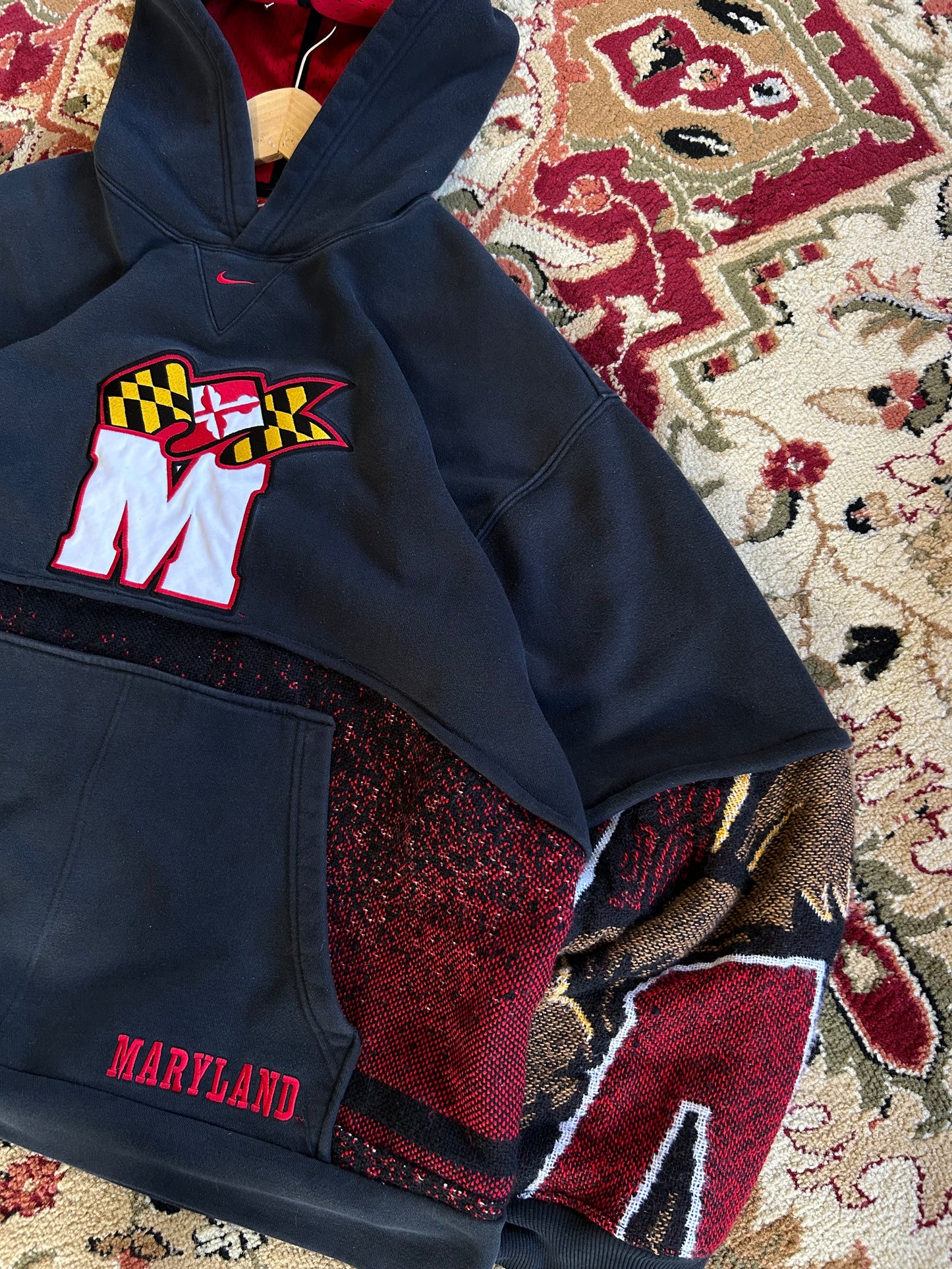 Vintage ✔️ UMD Black Reworked Hoodie