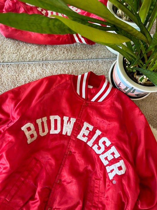 80s Budweiser Satin Bomber