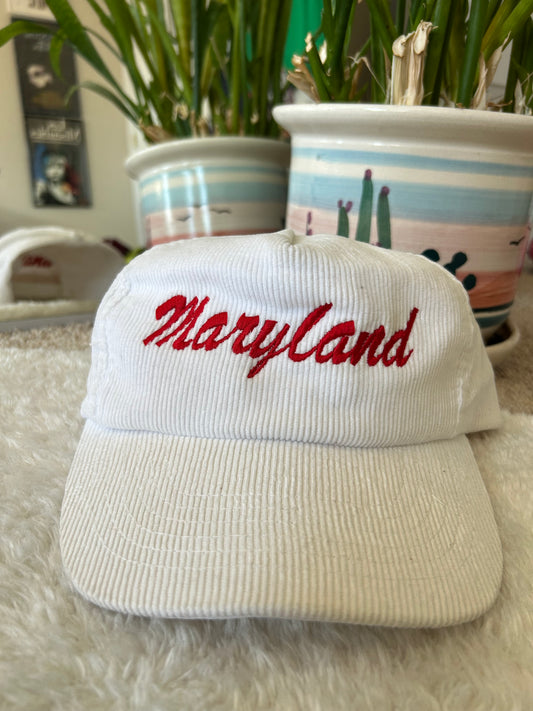 Vintage UMD Corduroy Script Snapback