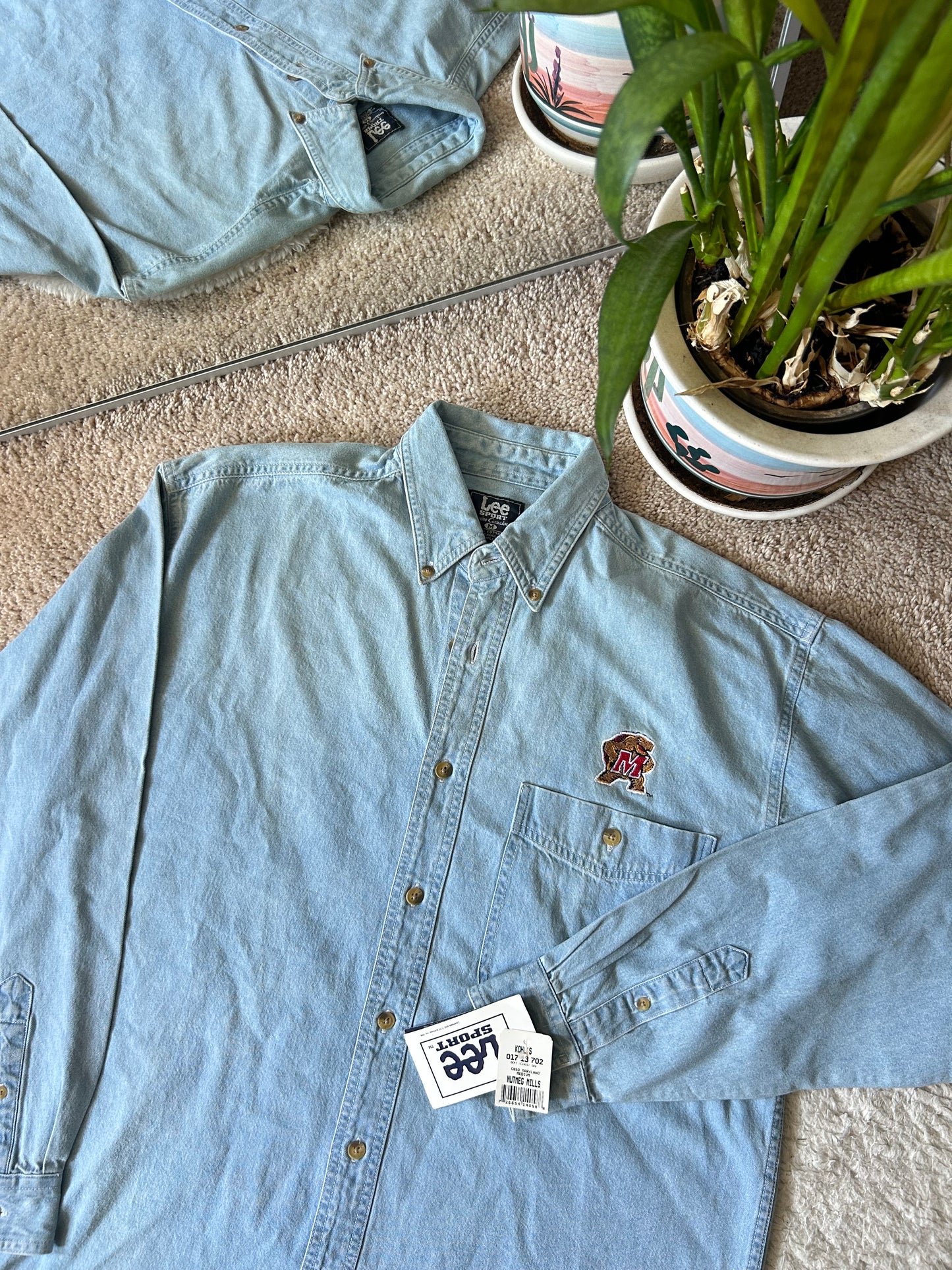 Vintage UMD Lee Sport Denim Button Up