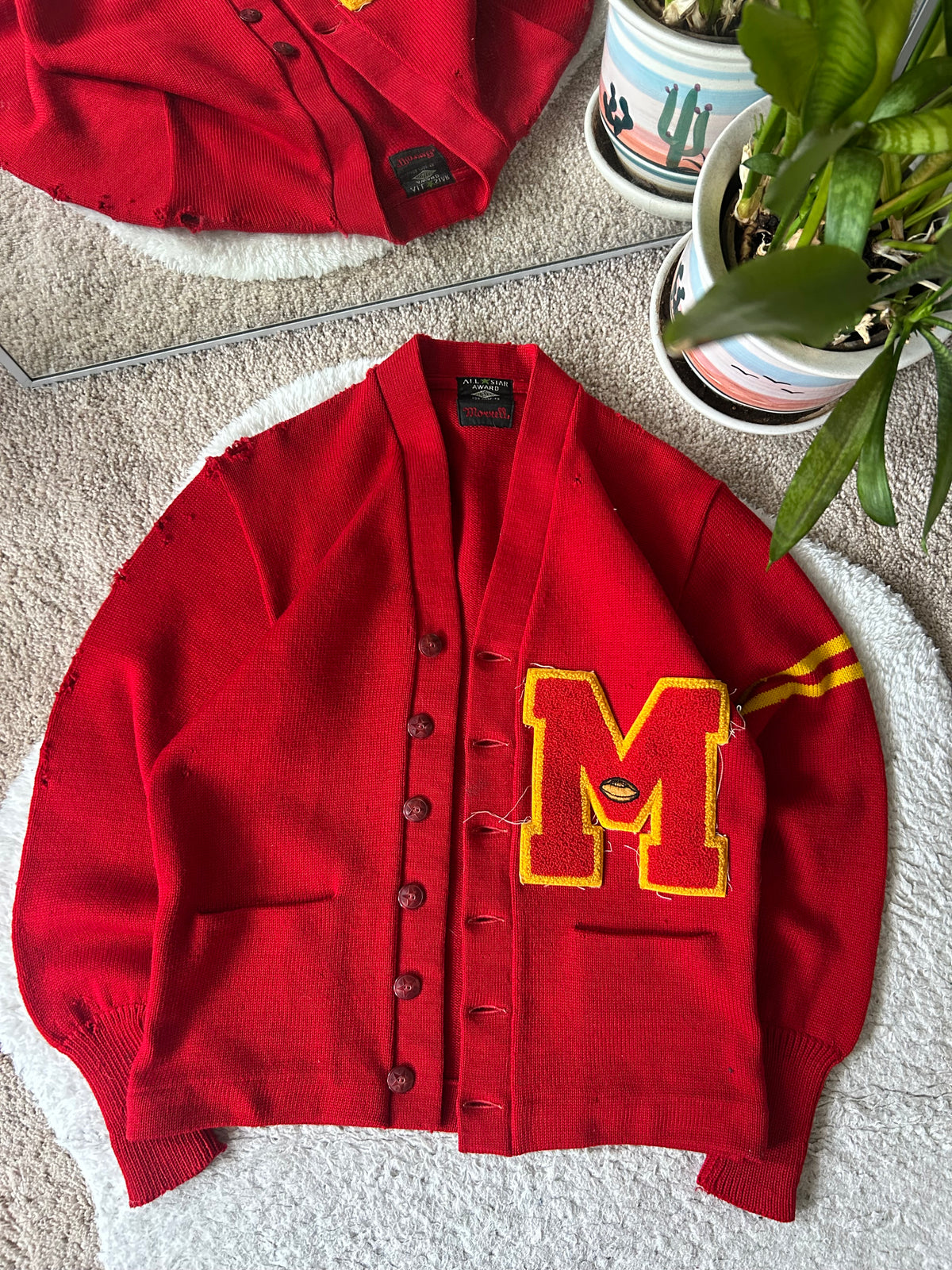 1930s/40s UMD Football Cardigan