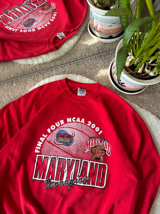 2001 UMD Final Four Basketball Sweater