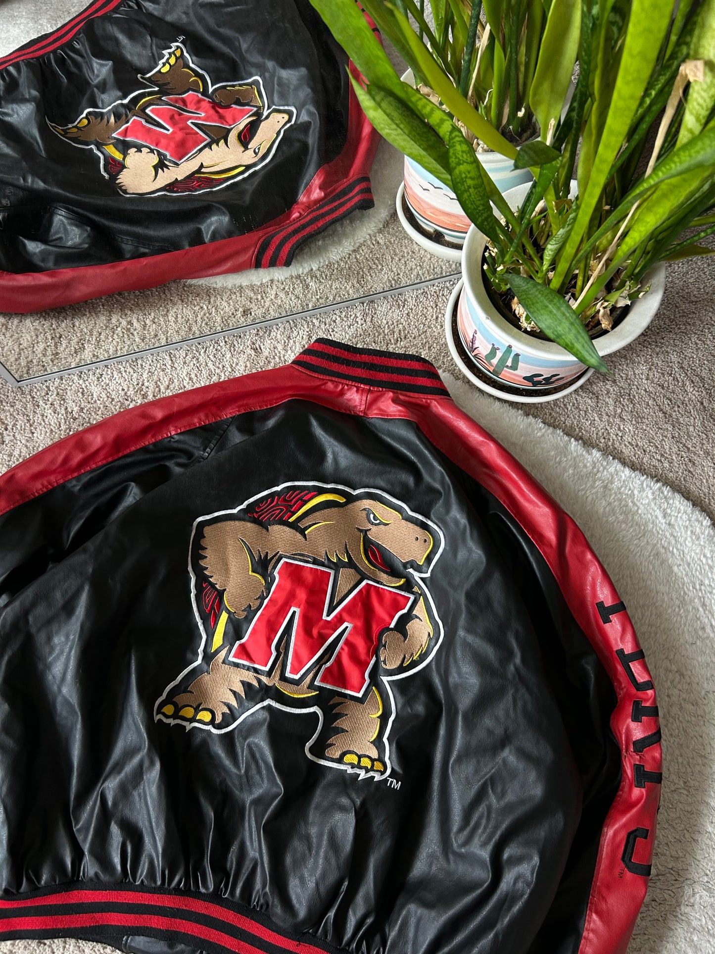 Vintage UMD Terp Leather Jacket