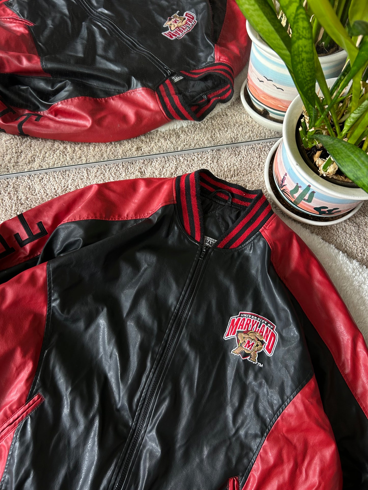 Vintage UMD Terp Leather Jacket