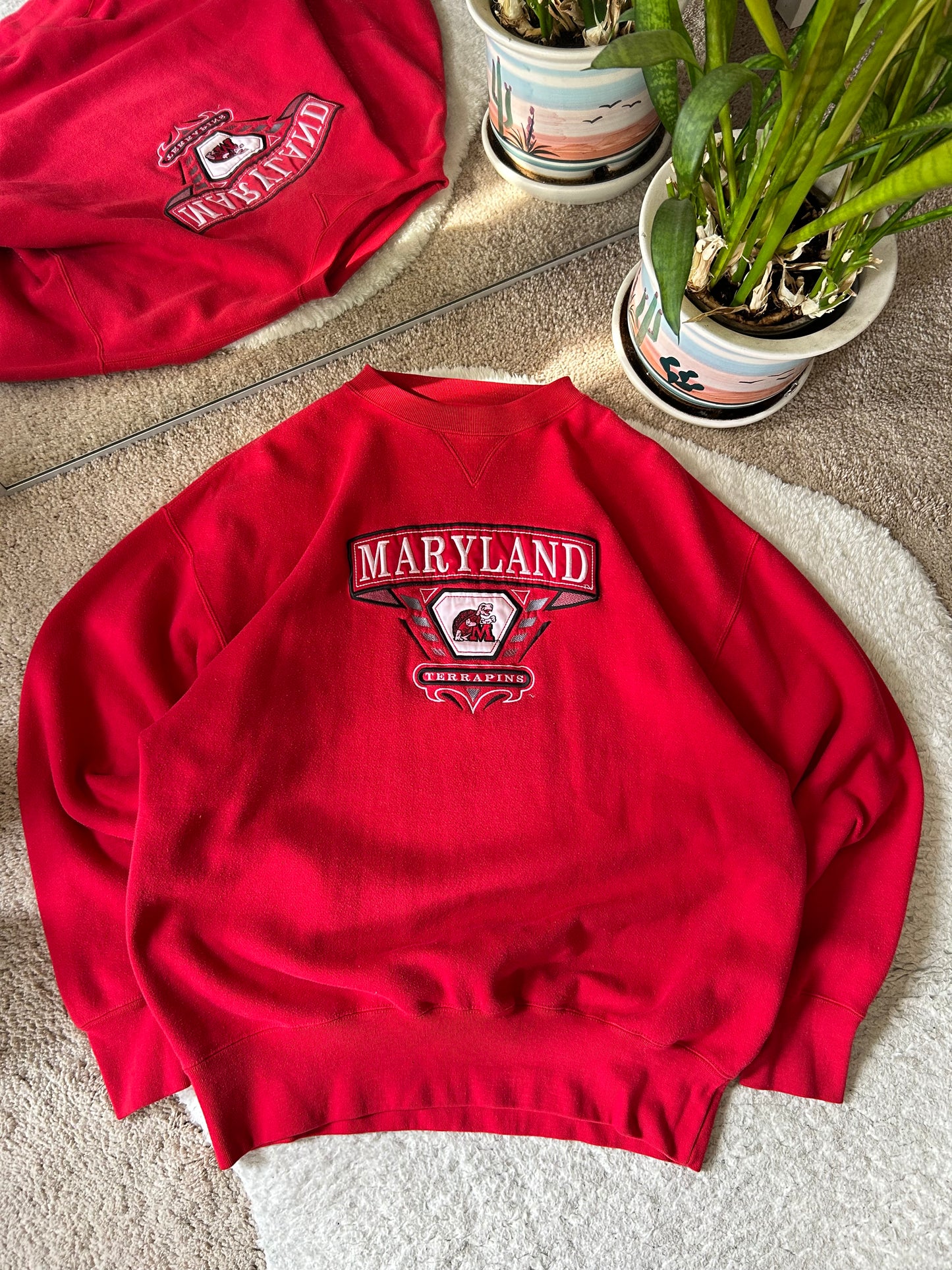 90s UMD Embroidered Terp Sweater