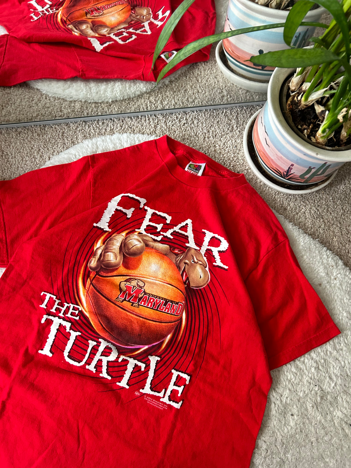 Vintage UMD Basketball Fear the Turtle tee
