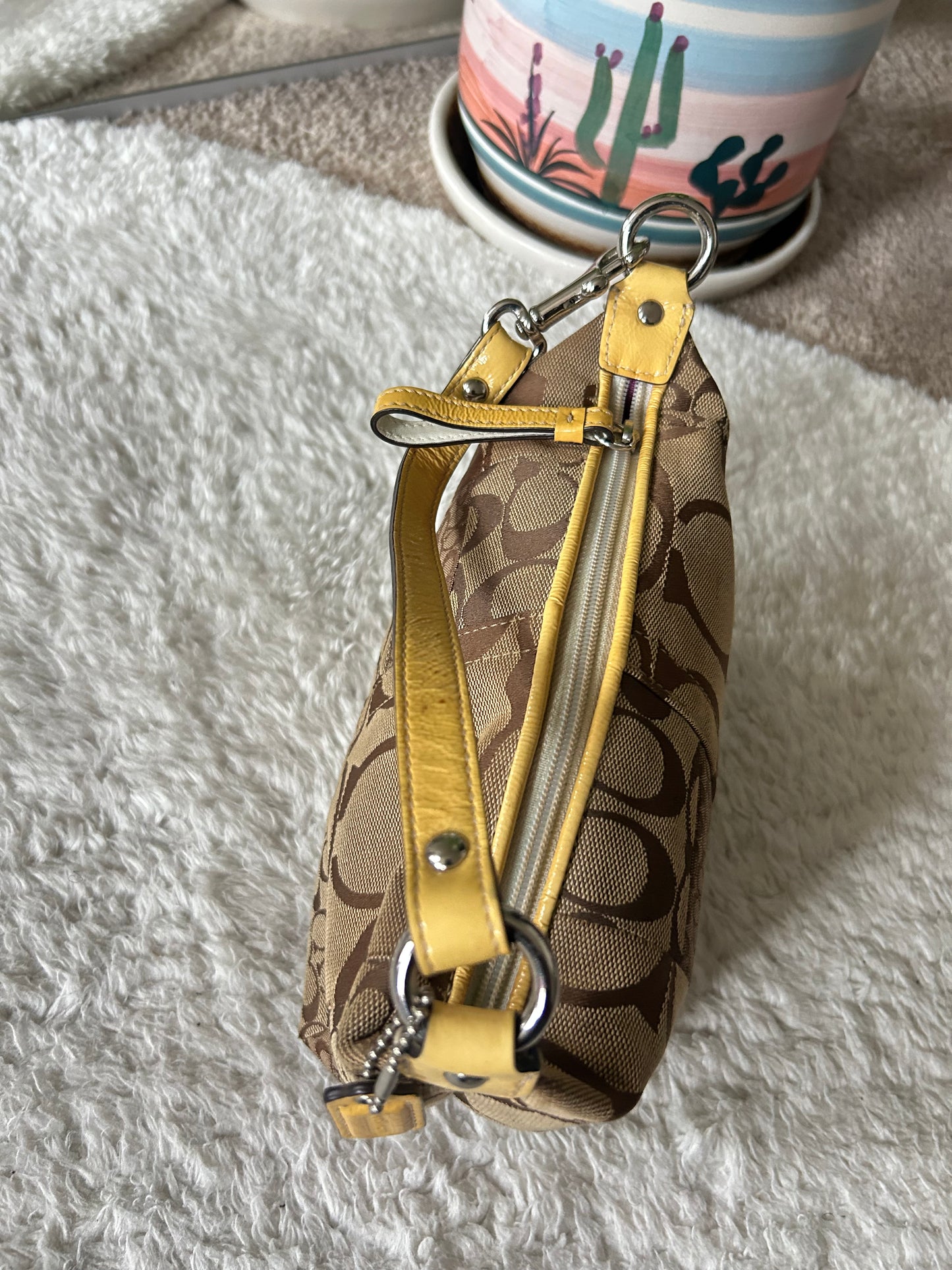 Vintage Coach Patchwork Mini Shoulder Bag