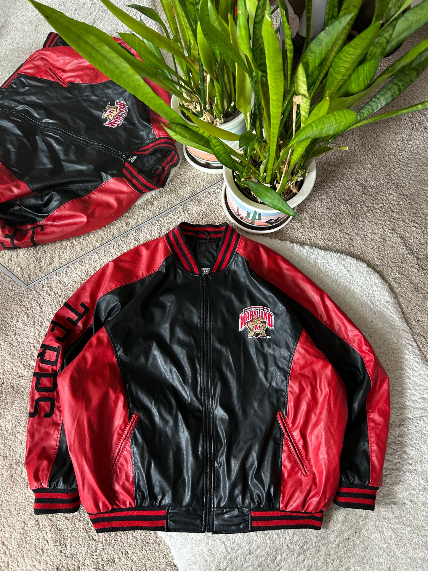 Vintage UMD Terp Leather Jacket