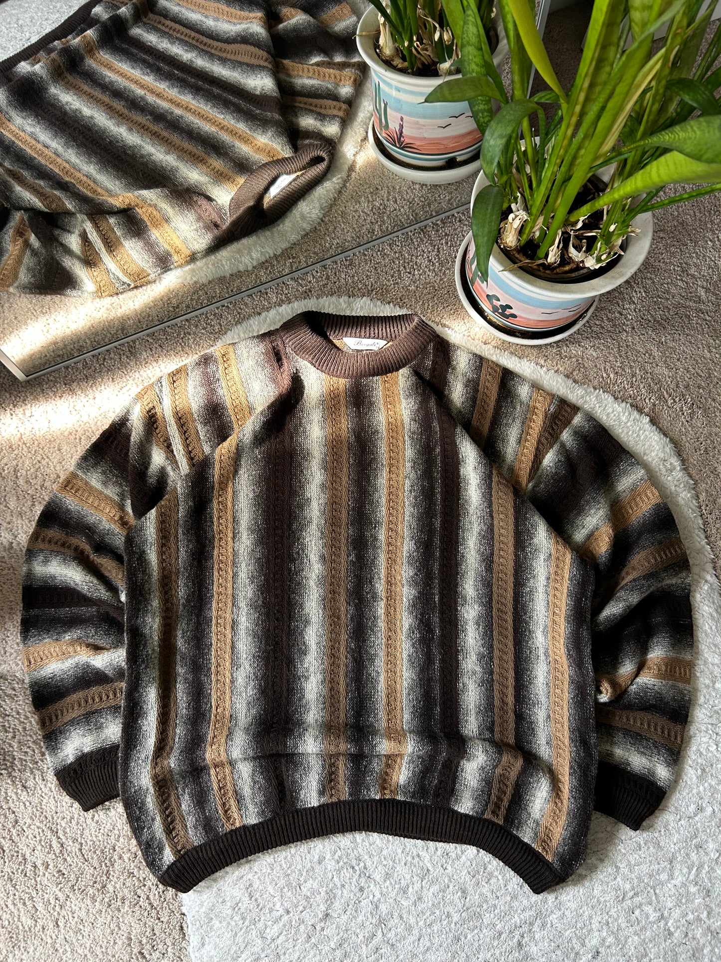 Vintage 3D knit Crewneck