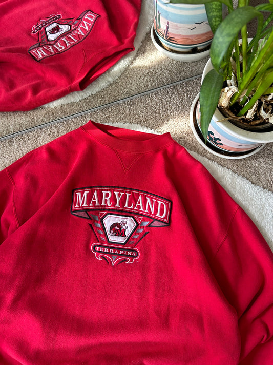 90s UMD Embroidered Terp Sweater
