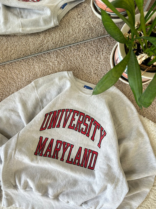 Vintage Champion UMD “M” Sweater
