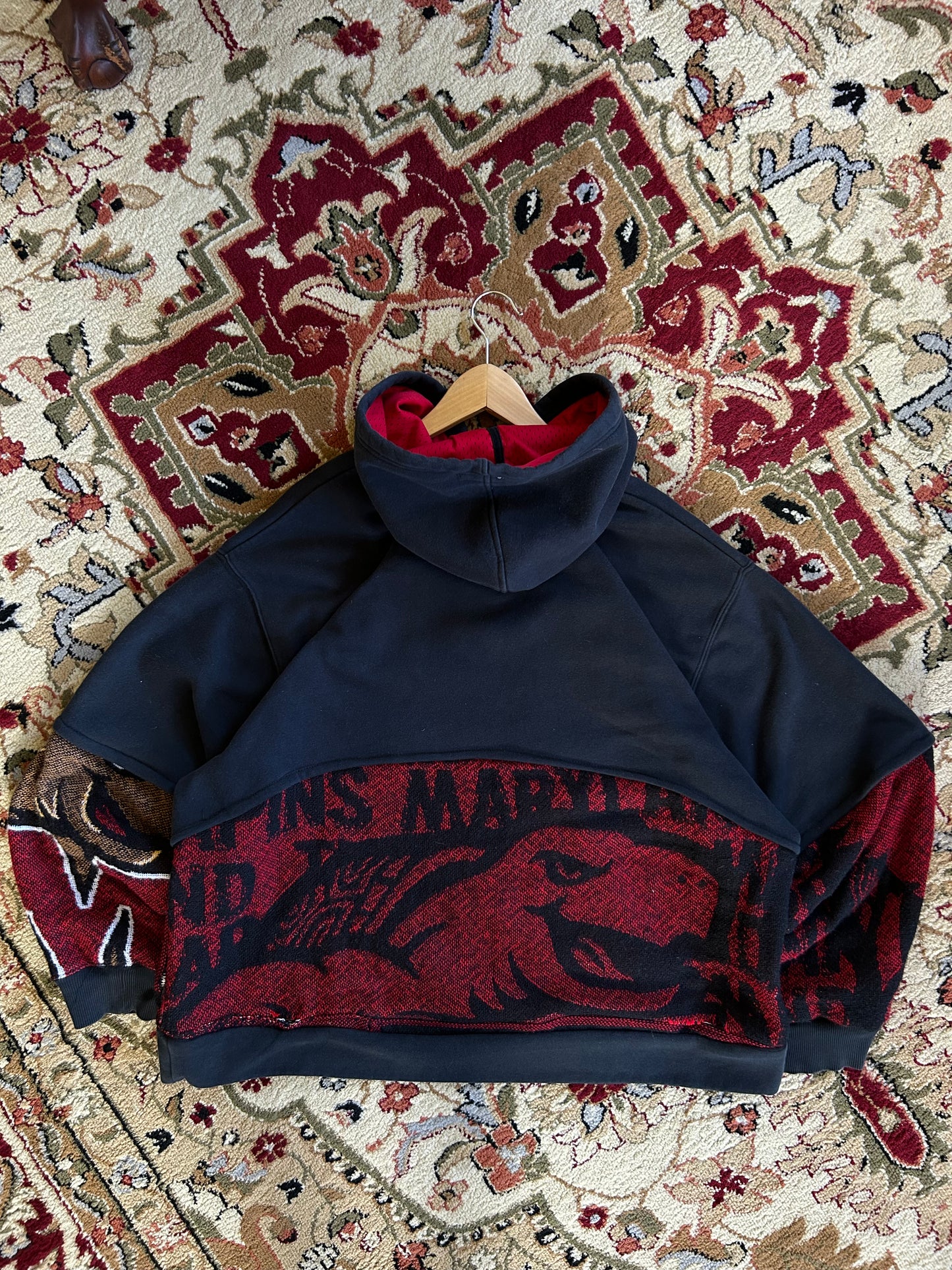 Vintage ✔️ UMD Black Reworked Hoodie