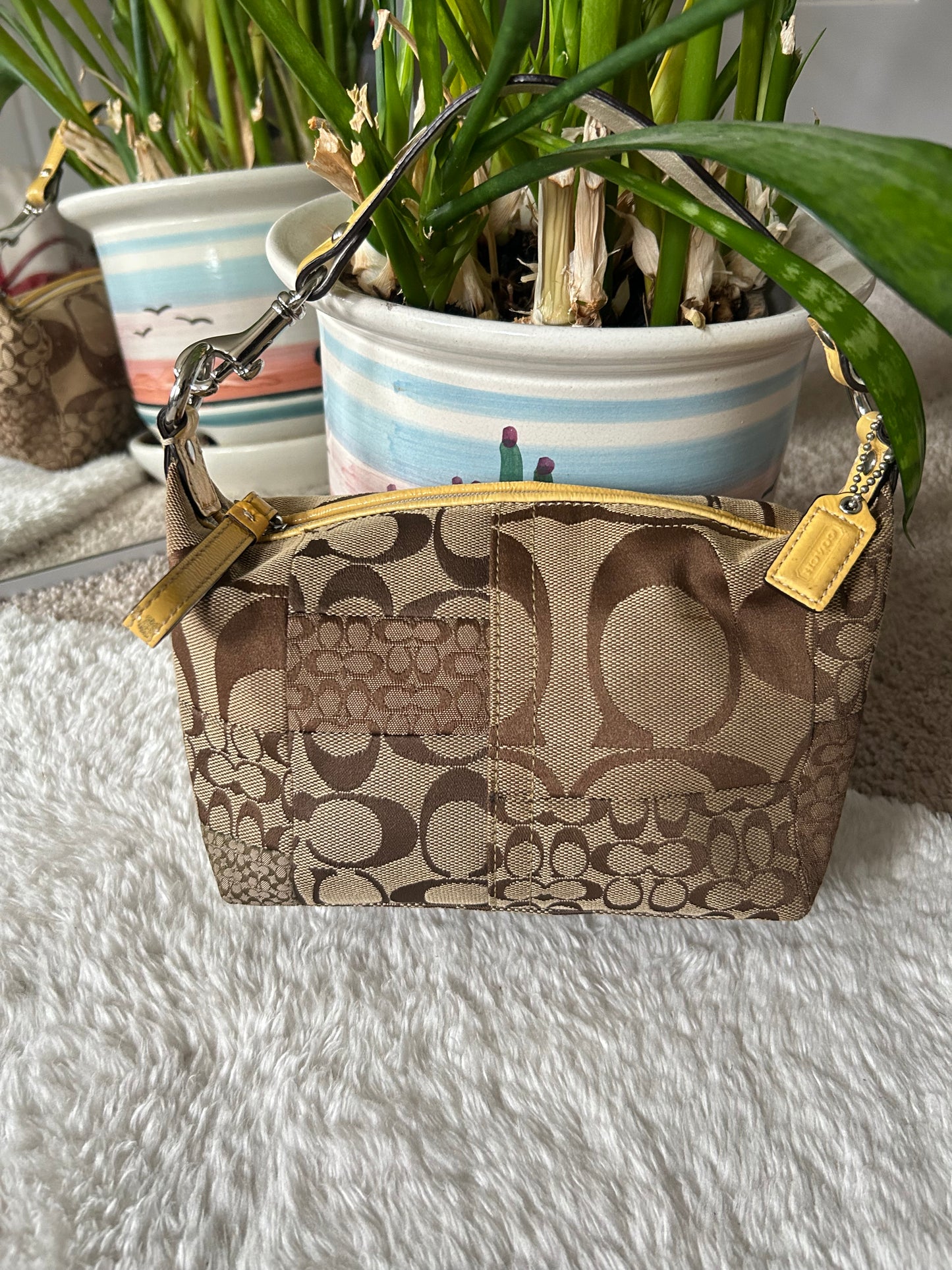 Vintage Coach Patchwork Mini Shoulder Bag