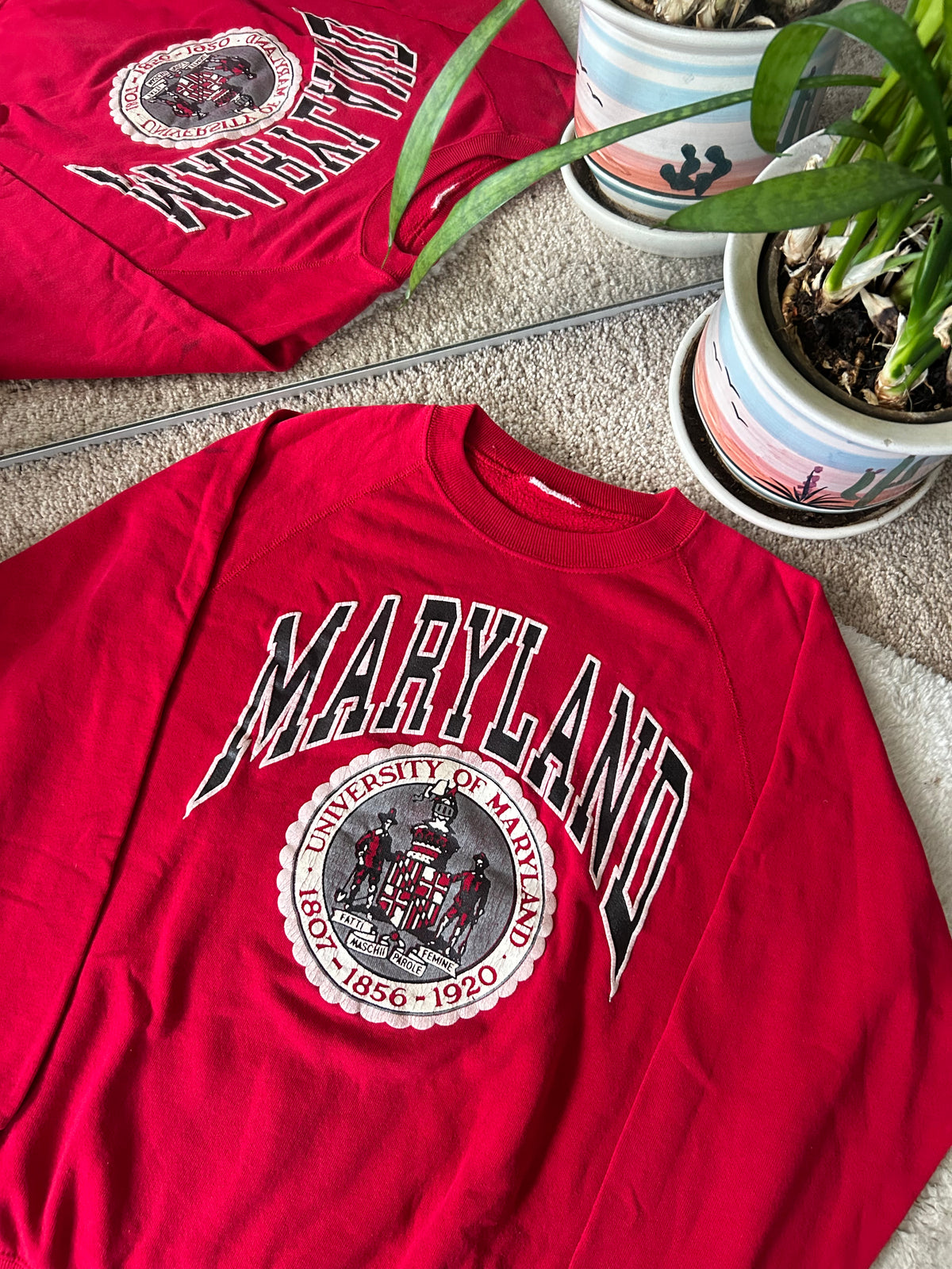 80s UMD Crest Sweater