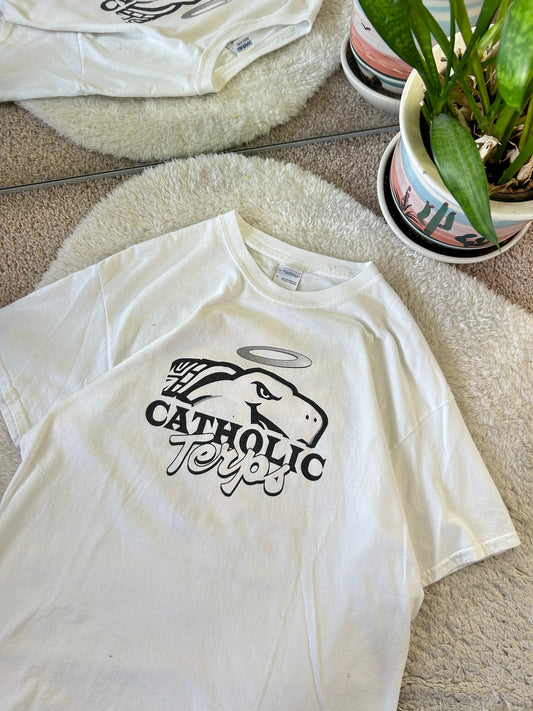 Y2K UMD Catholic Terps tee