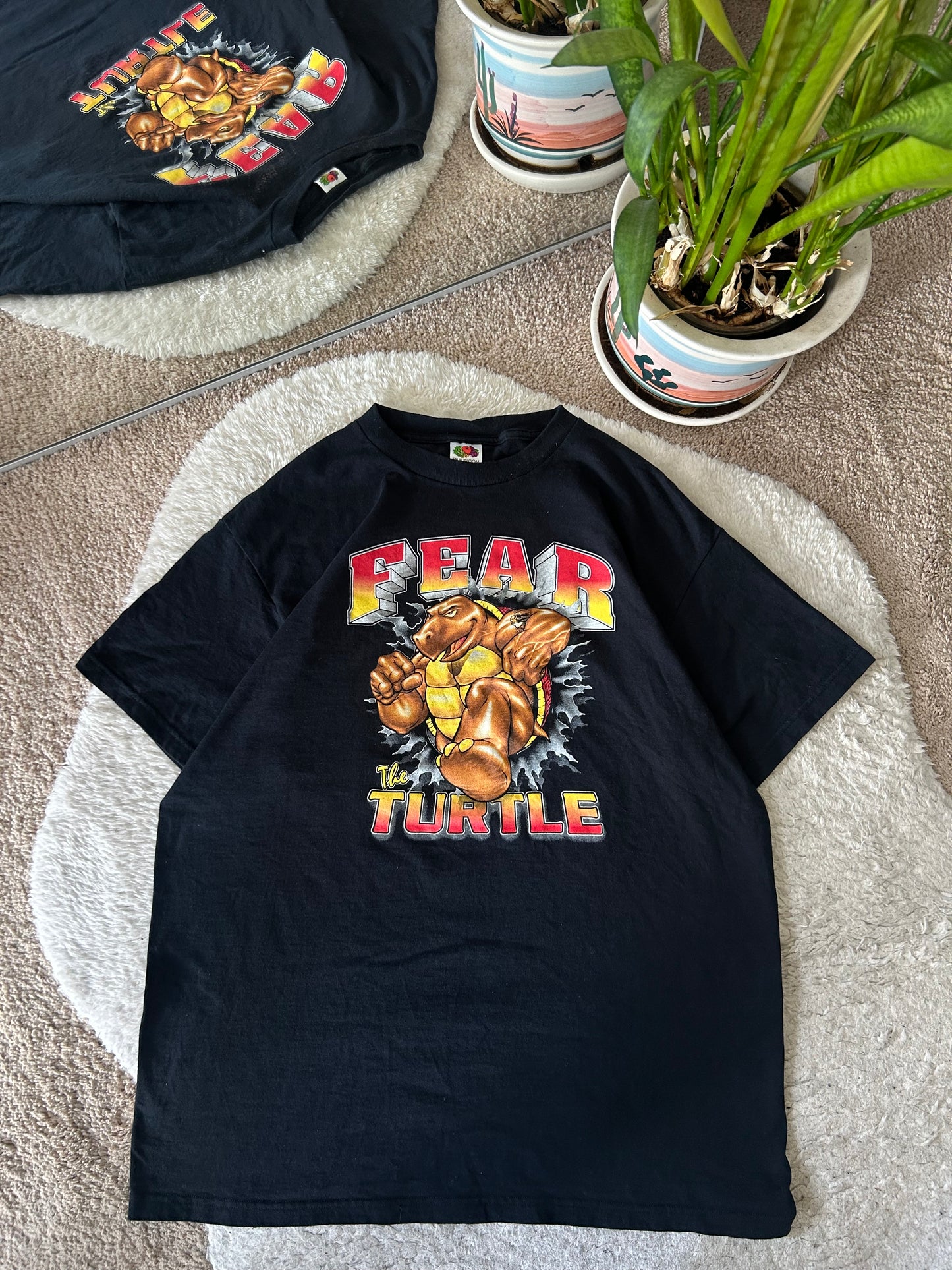 Y2K UMD Fear the Turtle Explosion tee
